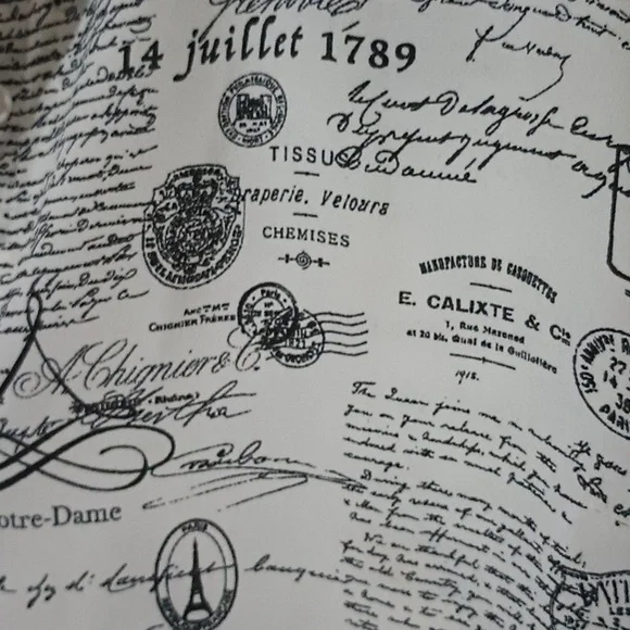 T Tahari Large Hidden Button Front With Bell Type Sleeve - Picture 7 of 11